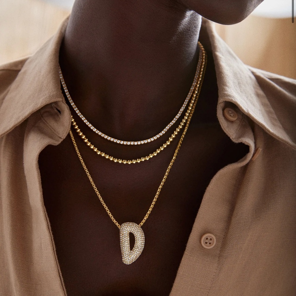 Bauble Bar Initial Necklace